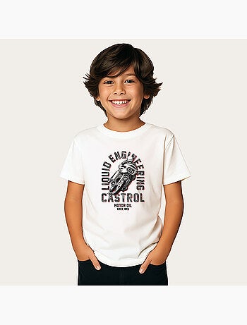 T-shirt bambino CASTROL RETRO MOTORBIKE