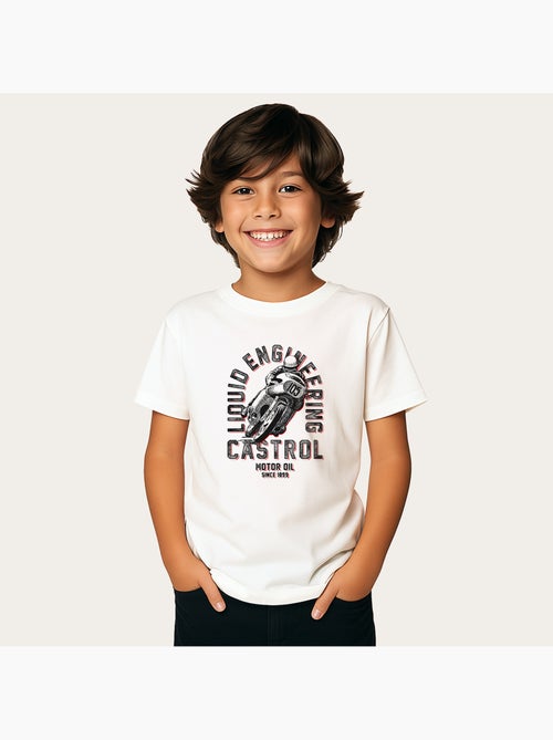 T-shirt bambino CASTROL RETRO MOTORBIKE - Kiabi