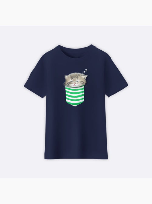 T-shirt bambino CAT IN THE POCKET - Kiabi