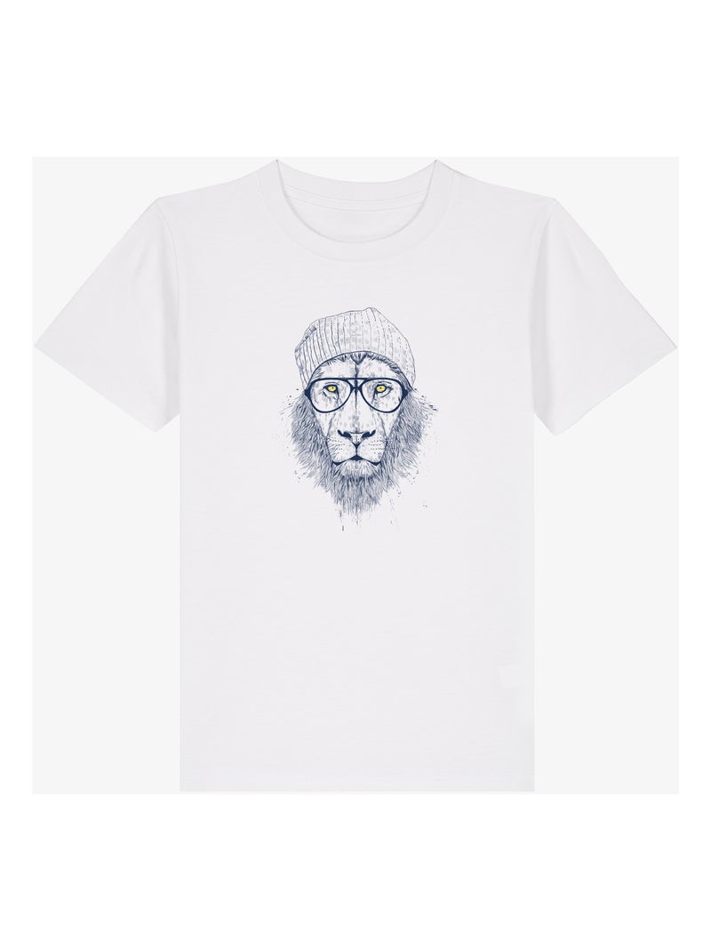 T-shirt bambino COOL LION Bianco - Kiabi
