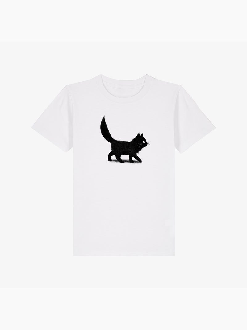 T-shirt bambino CREEPING CAT Bianco - Kiabi
