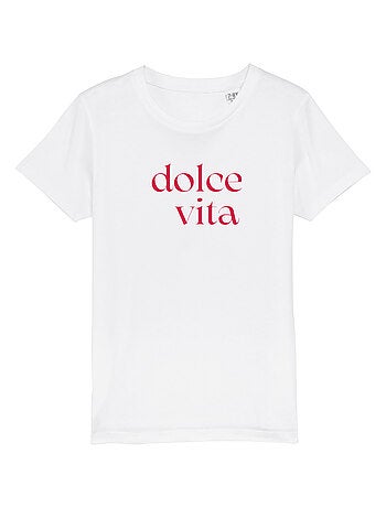 T-shirt bambino DOLCE VITA ROUGE