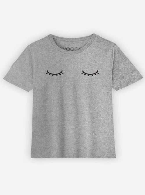 T-shirt bambino EYES CLOSED - Kiabi