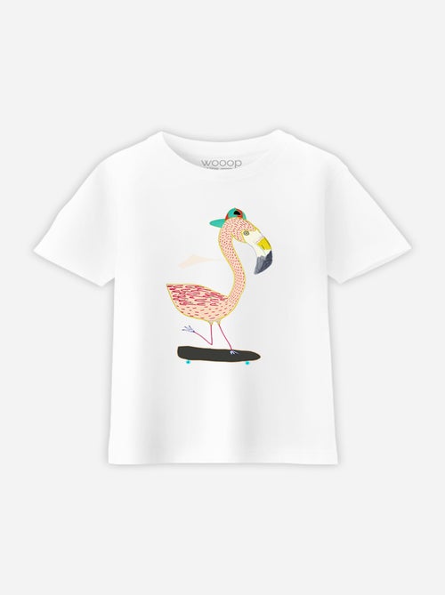 T-shirt bambino FLAMINGO SKATER - Kiabi