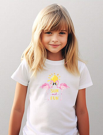T-shirt bambino FLAMINGO-SUN-AND-FUN