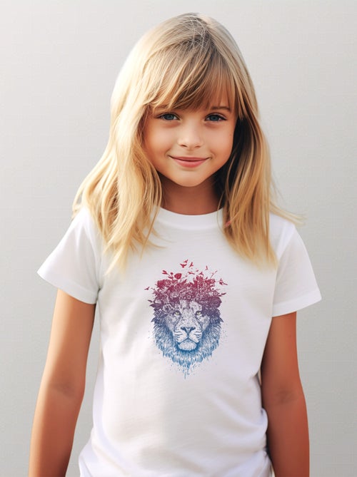 T-shirt bambino FLORAL LION - Kiabi