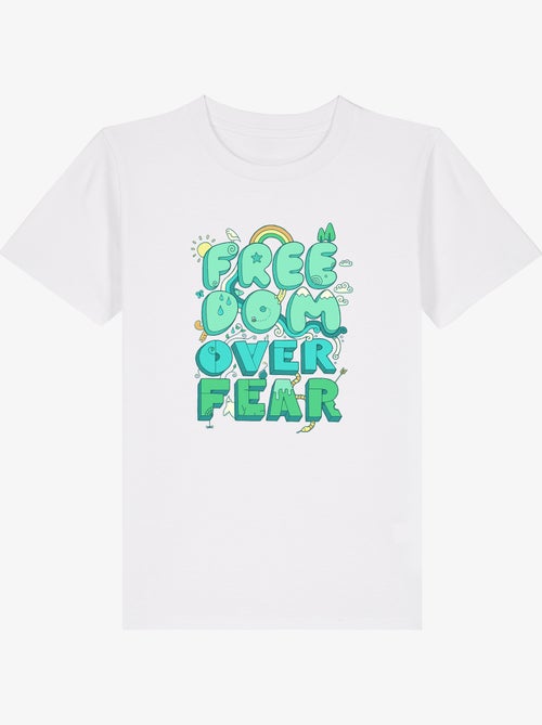 T-shirt bambino FREEDOM OVER FEAR - Kiabi
