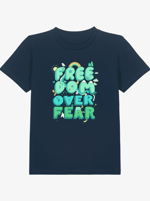 T-shirt bambino FREEDOM OVER FEAR - Kiabi
