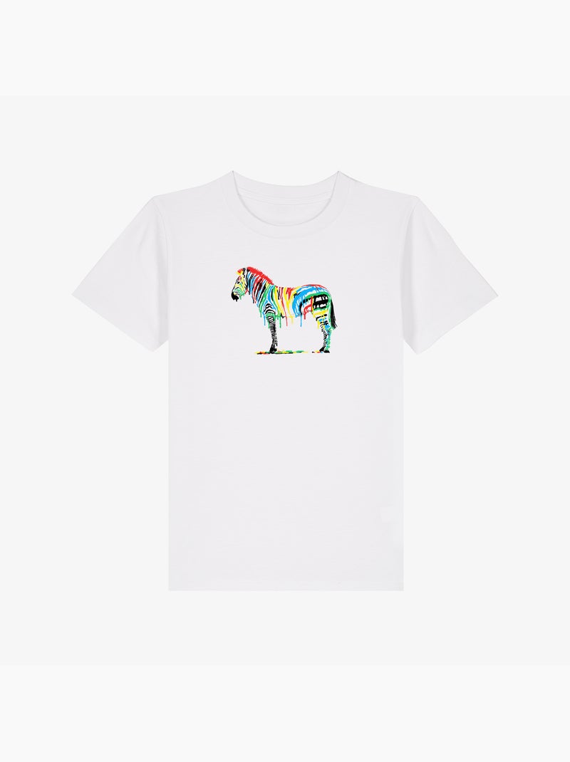 T-shirt bambino FRESH PAINT Bianco - Kiabi