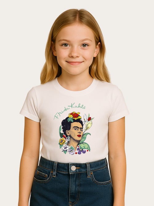 T-shirt bambino FRIDA KAHLO FLOWERS - Kiabi