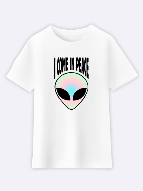 T-shirt bambino I COME IN PEACE 2 - Kiabi