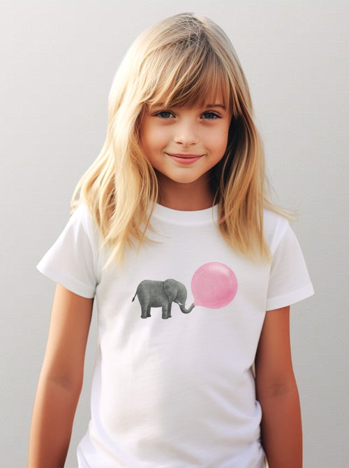 T-shirt bambino JUMBO BUBBLE GUM - Kiabi