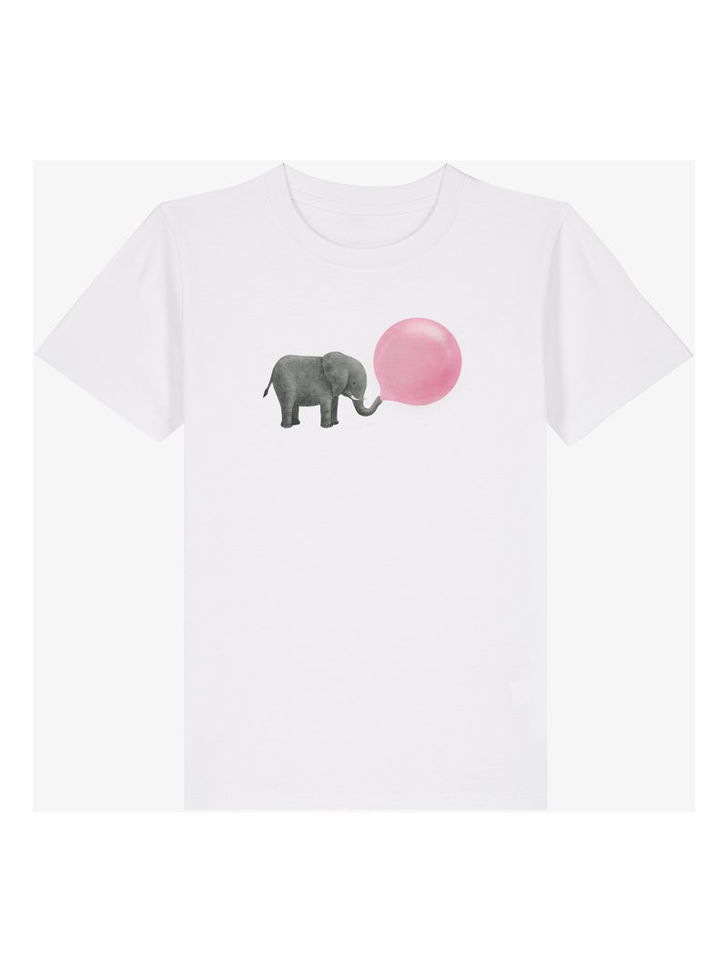 T-shirt bambino JUMBO BUBBLE GUM Bianco - Kiabi