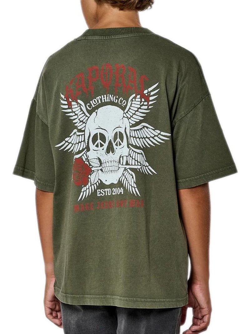 T-Shirt Bambino Kaporal Verde kaki chiaro - Kiabi