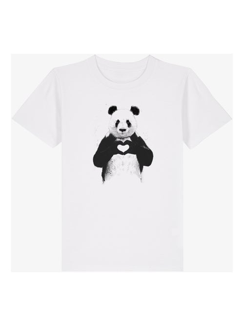 T-shirt bambino LOVE PANDA - Kiabi
