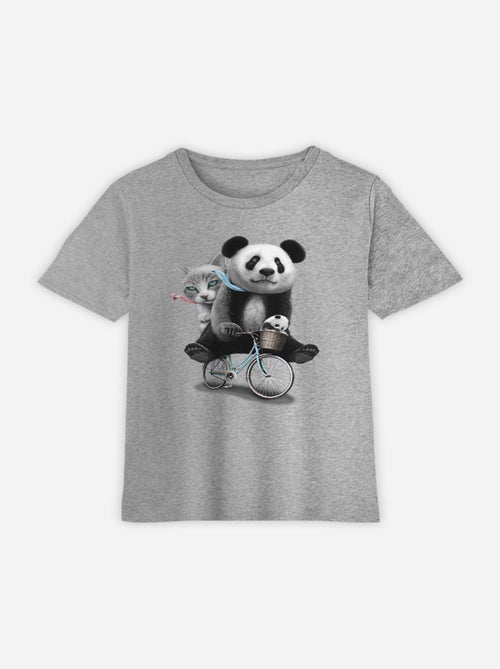T-shirt bambino PANDA BICYCLE - Kiabi