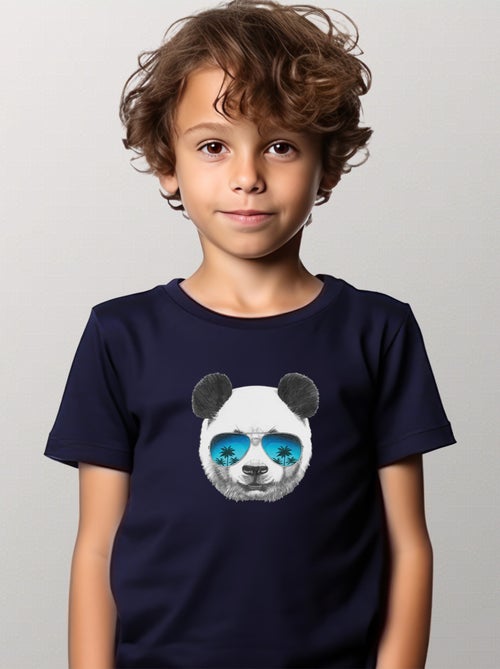 T-shirt bambino PANDA SUNGLASSES - Kiabi