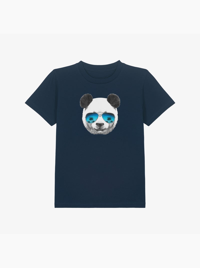 T-shirt bambino PANDA SUNGLASSES Blu marino - Kiabi