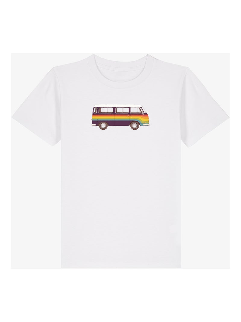T-shirt bambino RAINBOW VAN Bianco - Kiabi