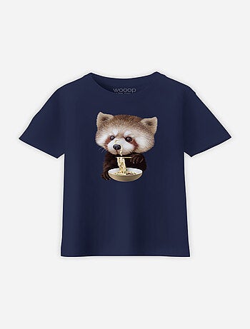 T-shirt bambino RED PANDA LOVES NOODLES