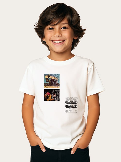 T-shirt bambino SKATEBOARD! MAGAZINE PHOTO - Kiabi