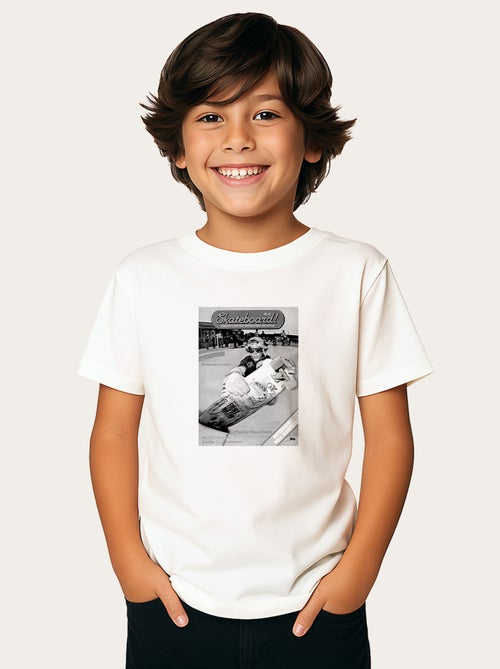 T-shirt bambino SKATEBOARD! MAGAZINE POWERPLACES - Kiabi