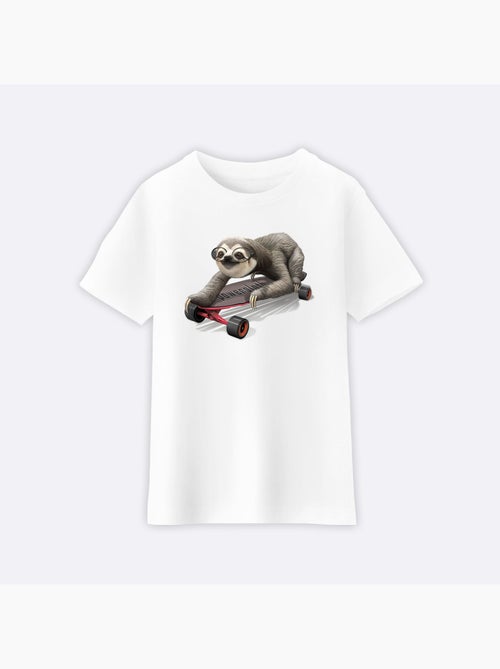 T-shirt bambino SKATEBOARD SLOTH - Kiabi