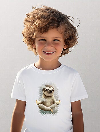 T-shirt bambino SLOTH MEDITATE