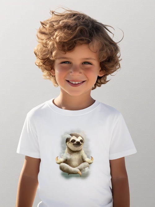 T-shirt bambino SLOTH MEDITATE - Kiabi