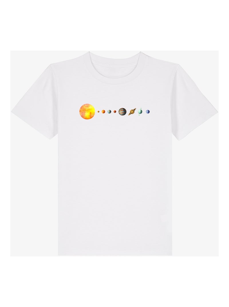 T-shirt bambino SOLAR SYSTEM Bianco - Kiabi