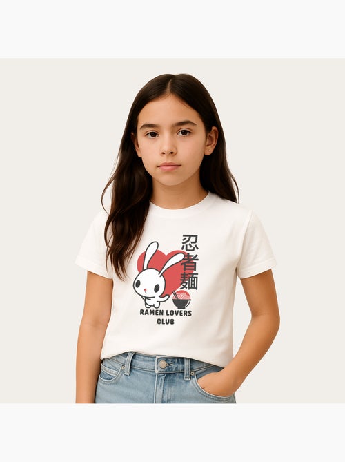 T-shirt bambino TORC RAMEN LOVERS CLUB BUNNY - Kiabi