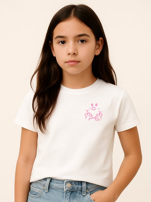 T-shirt bambino VISAGE MADAME CŒUR - Kiabi T-shirt bambino VISAGE MADAME CŒUR - Kiabi