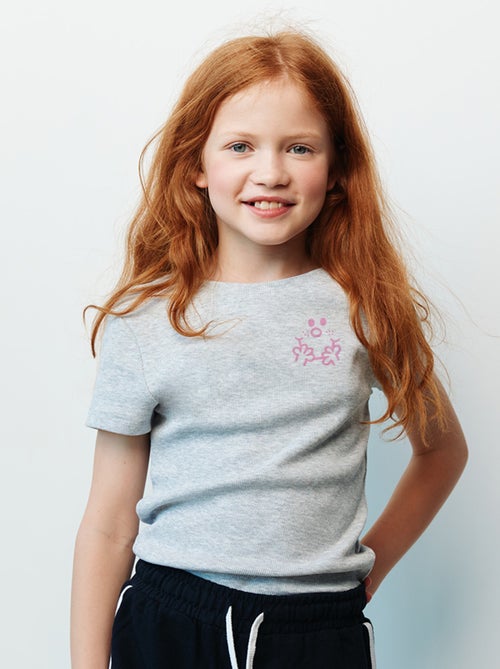 T-shirt bambino VISAGE MADAME CŒUR - Kiabi T-shirt bambino VISAGE MADAME CŒUR - Kiabi