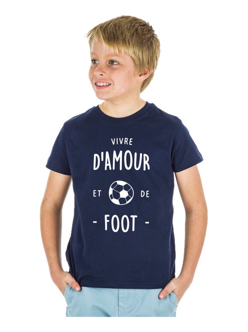 T-shirt bambino VIVRE D'AMOUR ET DE FOOT - Kiabi T-shirt bambino VIVRE D'AMOUR ET DE FOOT - Kiabi