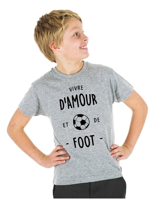T-shirt bambino VIVRE D'AMOUR ET DE FOOT - Kiabi T-shirt bambino VIVRE D'AMOUR ET DE FOOT - Kiabi