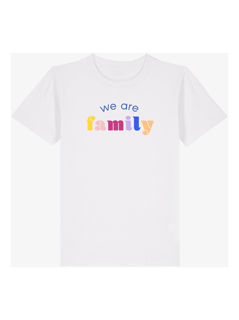 T-shirt bambino WE ARE FAMILY Bianco - Kiabi