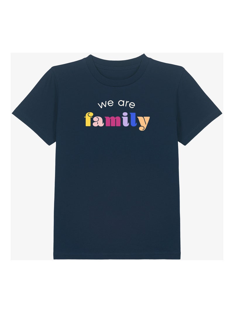 T-shirt bambino WE ARE FAMILY Blu marino - Kiabi