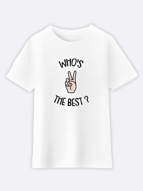 T-shirt bambino WHOS THE BEST - Kiabi