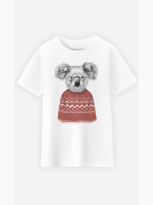 T-shirt bambino WINTER KOALA RED - Kiabi