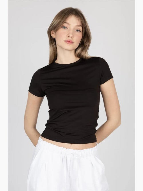 T-shirt basic a girocollo hiccup - Kiabi