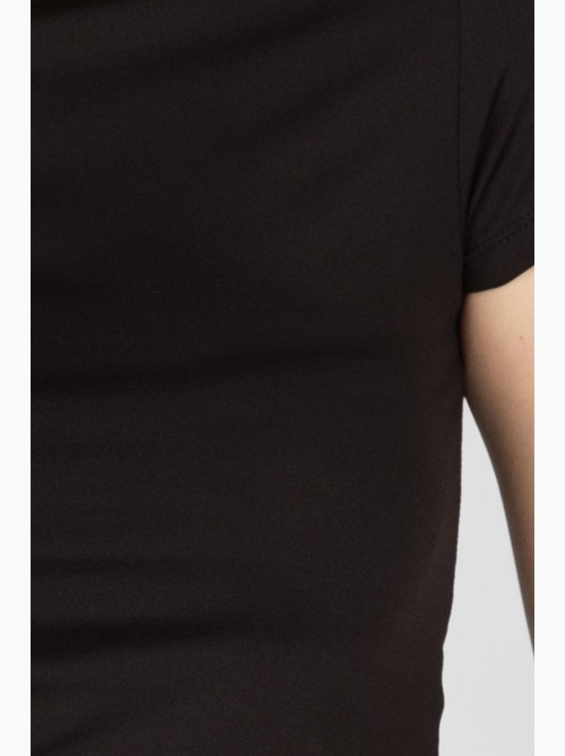 T-shirt basic a girocollo hiccup Nero - Kiabi