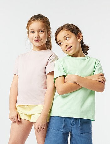 T-shirt basic a maniche corte con scollo tondo