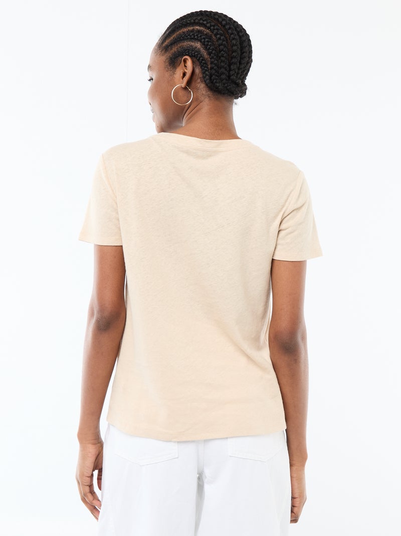 T-shirt basic a maniche corte e girocollo Bianco - Kiabi