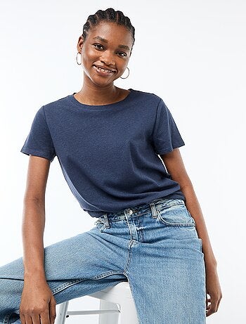 T-shirt basic a maniche corte e girocollo