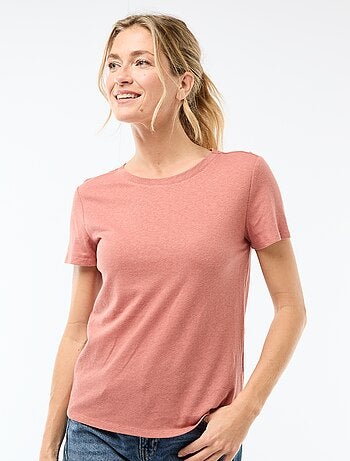 T-shirt basic a maniche corte e girocollo