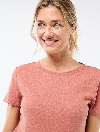 T-shirt basic a maniche corte e girocollo