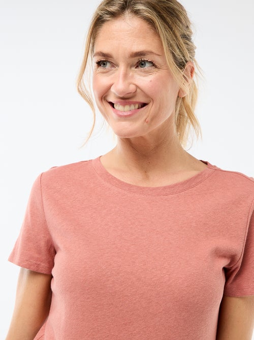 T-shirt basic a maniche corte e girocollo - Kiabi