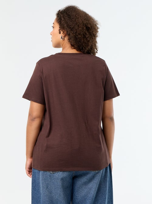 T-shirt basic a maniche corte e scollo a V - Kiabi