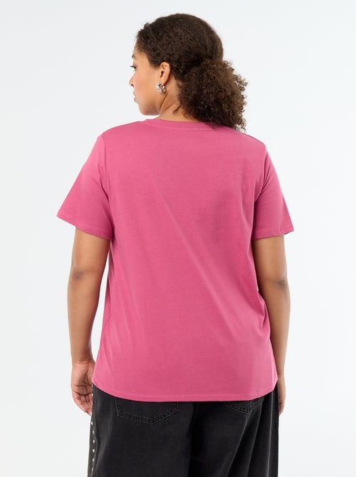 T-shirt basic a maniche corte e scollo a V - Kiabi