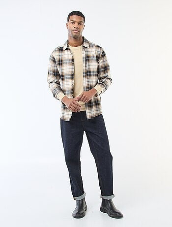 T-shirt basic a maniche lunghe e girocollo